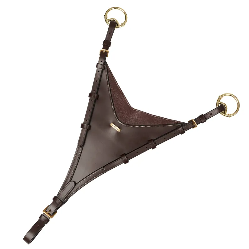 LeMieux Kudos Bib Martingale Attachment - Havana/Brass
